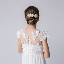 Load image into Gallery viewer, Ana Balahan Julia Dress With 3D Flowers Back View
