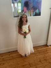 Load image into Gallery viewer, Annabelle dress Ana Balahan Pretty flower girl in floor length classic ivory color dress

