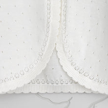 Load image into Gallery viewer, Cotton jacket light ivory colour with long sleeves details closer view
