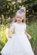 Load image into Gallery viewer, Girl is whirling in Sofia dress 
