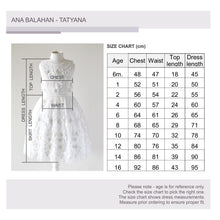 Load image into Gallery viewer, Tatyana dress Size Chart Ana Balahan
