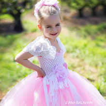 Load image into Gallery viewer, Pretty girl in pink Cherry blossom tutu dress
