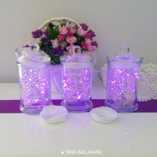Load image into Gallery viewer, LED lights in three stylish jars create wonderful atmosphere
