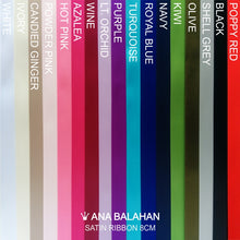 Load image into Gallery viewer, Satin sash colours chart palette 
