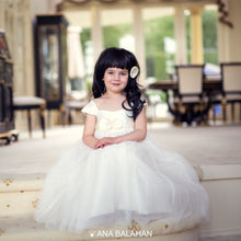Load image into Gallery viewer, Girl in Annabelle dress sitting on steps

