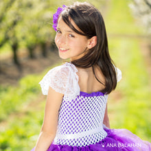 Load image into Gallery viewer, Jacaranda blossom	purple tutu dress back view
