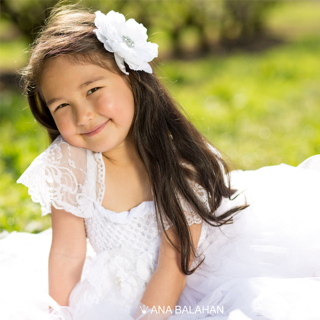 Little princess in a Jasmine Blossom tutu dress