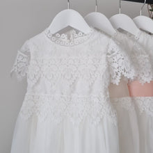 Load and play video in Gallery viewer, Ana Balahan Chloe Christening Baptism Communion Girl Lace Dress
